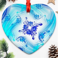 Summer Ice Flower Ornament (Heart)