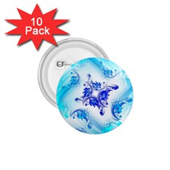 Summer Ice Flower 1.75  Buttons (10 pack)