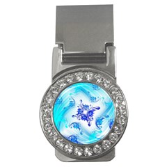 Summer Ice Flower Money Clips (CZ) 