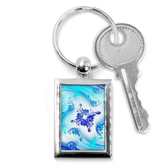 Summer Ice Flower Key Chains (Rectangle) 