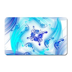 Summer Ice Flower Magnet (Rectangular)