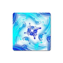 Summer Ice Flower Square Magnet