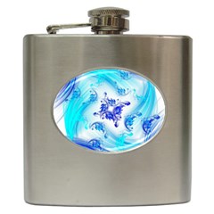 Summer Ice Flower Hip Flask (6 oz)