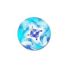 Summer Ice Flower Golf Ball Marker (4 Pack) by designsbyamerianna