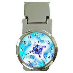 Summer Ice Flower Money Clip Watches