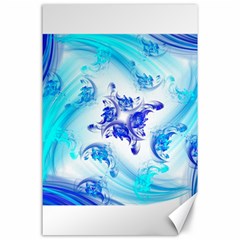 Summer Ice Flower Canvas 24  x 36 