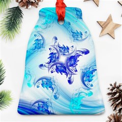 Summer Ice Flower Bell Ornament (Two Sides)