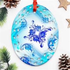 Summer Ice Flower Ornament (Oval Filigree)