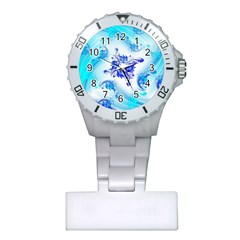 Summer Ice Flower Plastic Nurses Watch