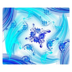 Summer Ice Flower Double Sided Flano Blanket (Small) 