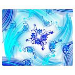 Summer Ice Flower Double Sided Flano Blanket (Medium) 