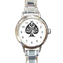 Acecard Round Italian Charm Watch