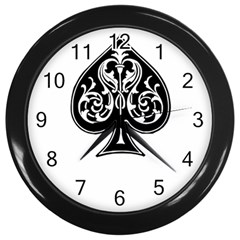 Acecard Wall Clocks (black) by prodesigner