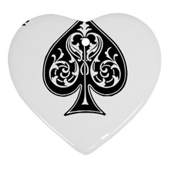 Acecard Heart Ornament (Two Sides)