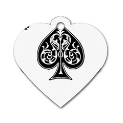 Acecard Dog Tag Heart (One Side)