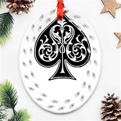 Acecard Ornament (Oval Filigree)