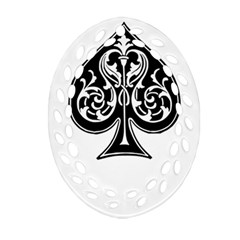 Acecard Oval Filigree Ornament (Two Sides)