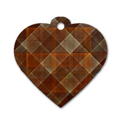 Allsquared Dog Tag Heart (two Sides)