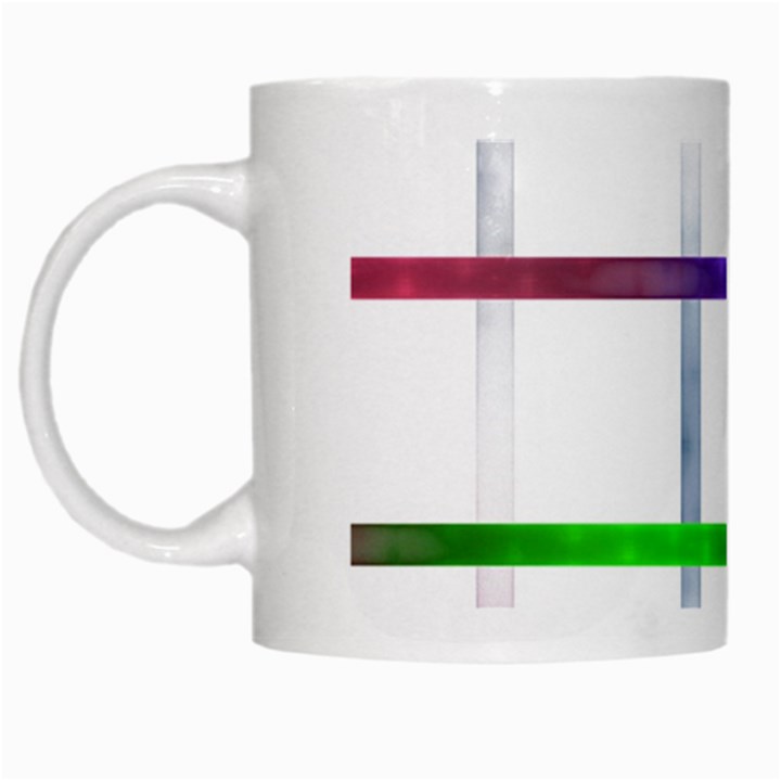 Blurred Lines White Mugs