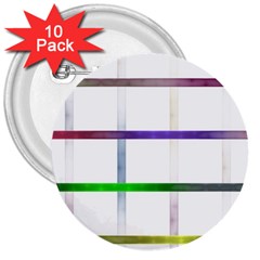 Blurred Lines 3  Buttons (10 Pack) 