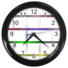 Blurred Lines Wall Clocks (black) by designsbyamerianna