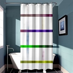 Blurred Lines Shower Curtain 36  X 72  (stall) 