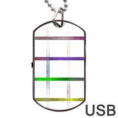 Blurred Lines Dog Tag Usb Flash (two Sides)