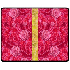 Rose And Roses And Another Rose Fleece Blanket (medium)  by pepitasart