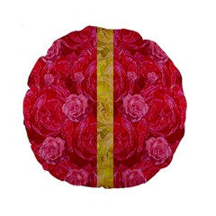 Rose And Roses And Another Rose Standard 15  Premium Round Cushions by pepitasart