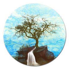 Single Tree Magnet 5  (round) by berwies