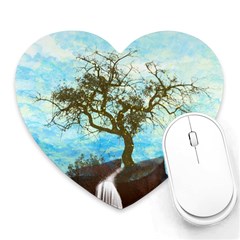 Single Tree Heart Mousepads by berwies