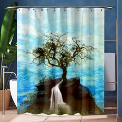 Single Tree Shower Curtain 60  X 72  (medium) 