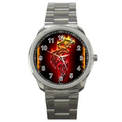 Dragon Fire Sport Metal Watch by BangZart