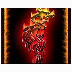 Dragon Fire Mini Button Earrings