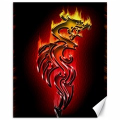 Dragon Fire Canvas 11  X 14  