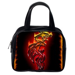 Dragon Fire Classic Handbags (one Side)