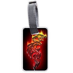 Dragon Fire Luggage Tags (one Side) 