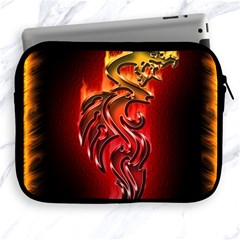 Dragon Fire Apple Ipad 2/3/4 Zipper Cases by BangZart