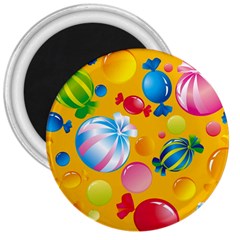 Sweets And Sugar Candies Vector  3  Magnets by BangZart