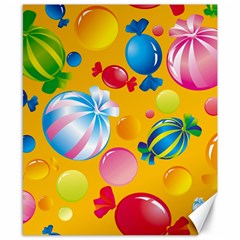 Sweets And Sugar Candies Vector  Canvas 8  X 10  by BangZart