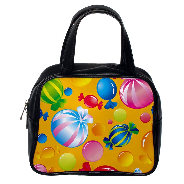 Sweets And Sugar Candies Vector  Classic Handbags (One Side)