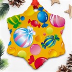 Sweets And Sugar Candies Vector  Ornament (Snowflake) Front