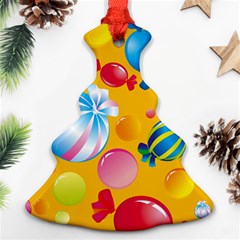 Sweets And Sugar Candies Vector  Ornament (christmas Tree) 