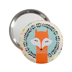 Foxy Fox Canvas Art Print Traditional 2 25  Handbag Mirrors by BangZart