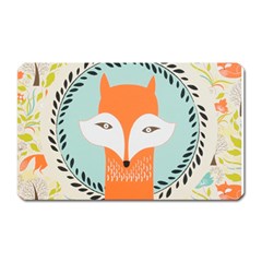 Foxy Fox Canvas Art Print Traditional Magnet (rectangular)