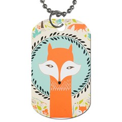 Foxy Fox Canvas Art Print Traditional Dog Tag (one Side) by BangZart