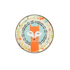 Foxy Fox Canvas Art Print Traditional Hat Clip Ball Marker (10 Pack)