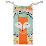 Foxy Fox Canvas Art Print Traditional Jewelry Bag Front