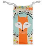 Foxy Fox Canvas Art Print Traditional Jewelry Bag Back