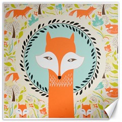 Foxy Fox Canvas Art Print Traditional Canvas 16  X 16   by BangZart